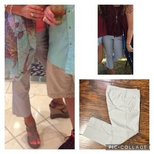 Peck & Peck Grey Cropped Pants Size 2